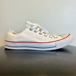 Converse Chuck Taylor All Star White Canvas Sneakers Shoes  Men's 6.5 Womens 8.5